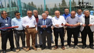 Kahramanmaraş’ın en büyük halı sahası DSİ 20. Bölge Müdürlüğü’nde açıldı